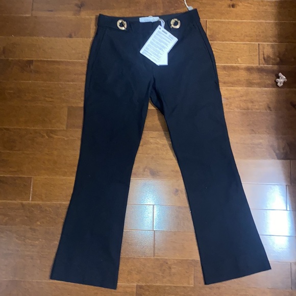 Derek Lam 10 Crosby NWT Gold Detail Crop Trouser Size 2 - Picture 4 of 6